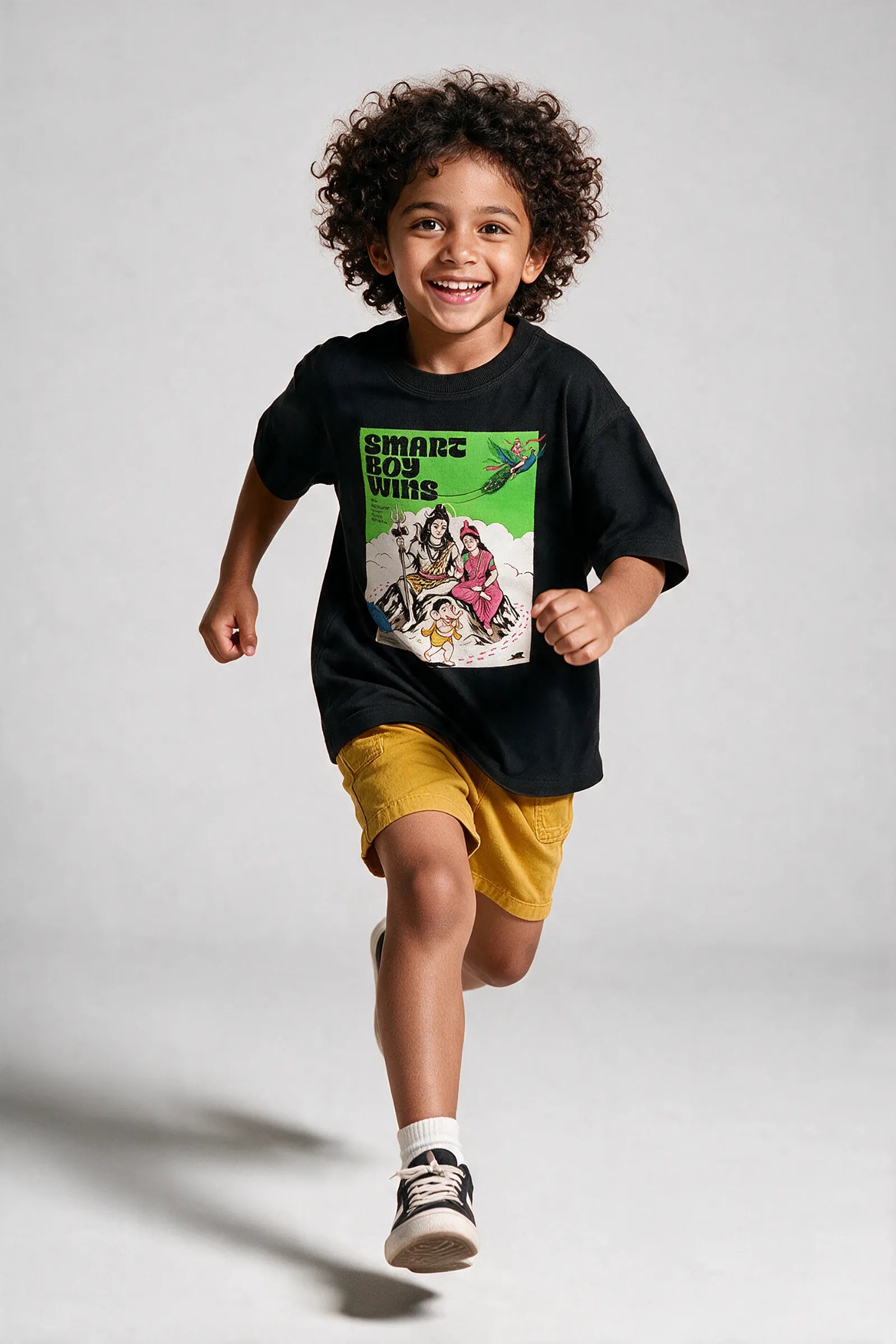 Smart Boy Wins | Ganesh - T Shirt, Black