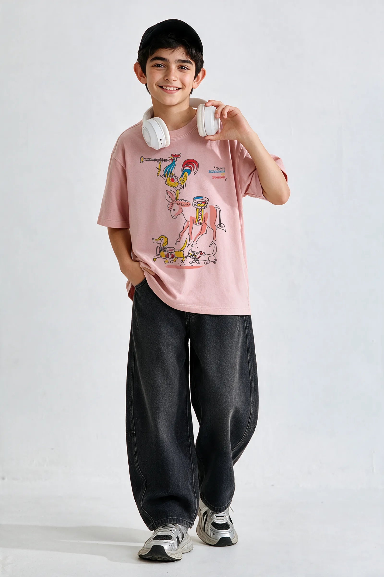 Town Musician of Bremen - T shirt, Coral