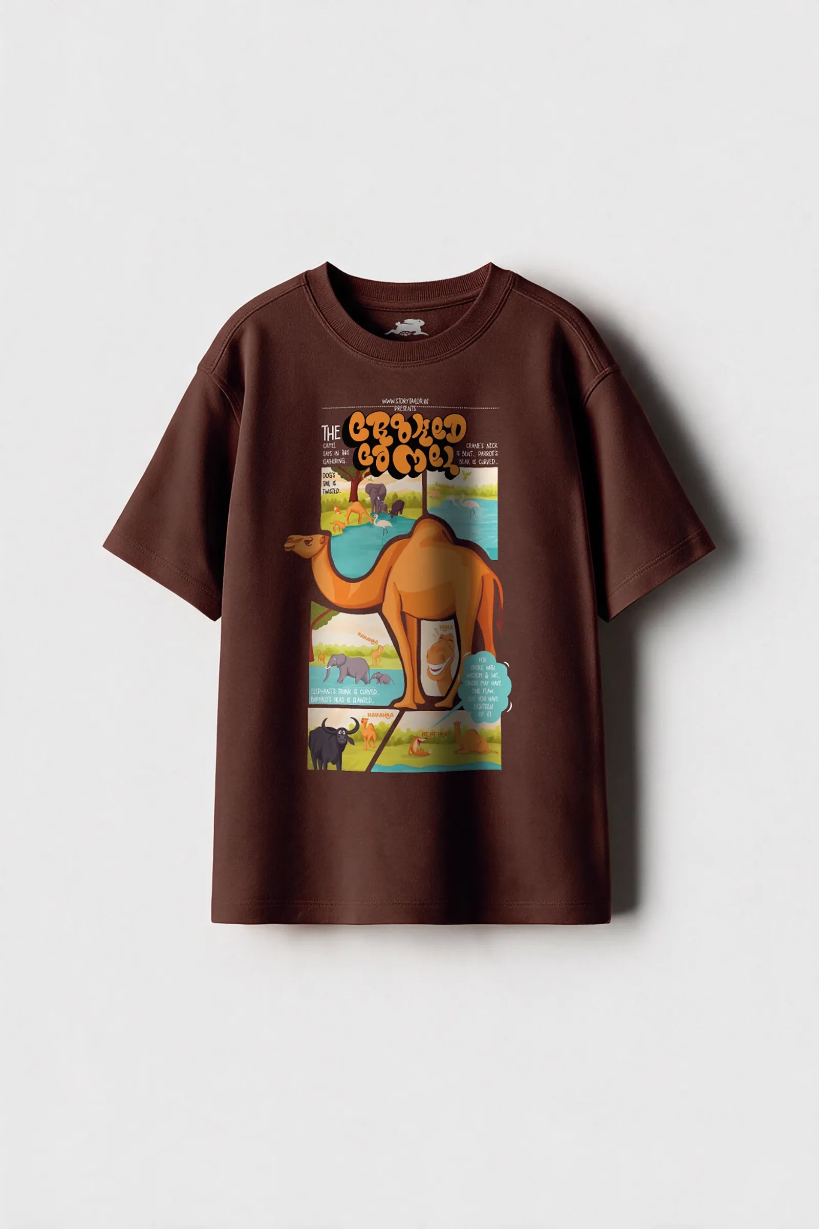 The Crooked Camel - T shirt, Brown