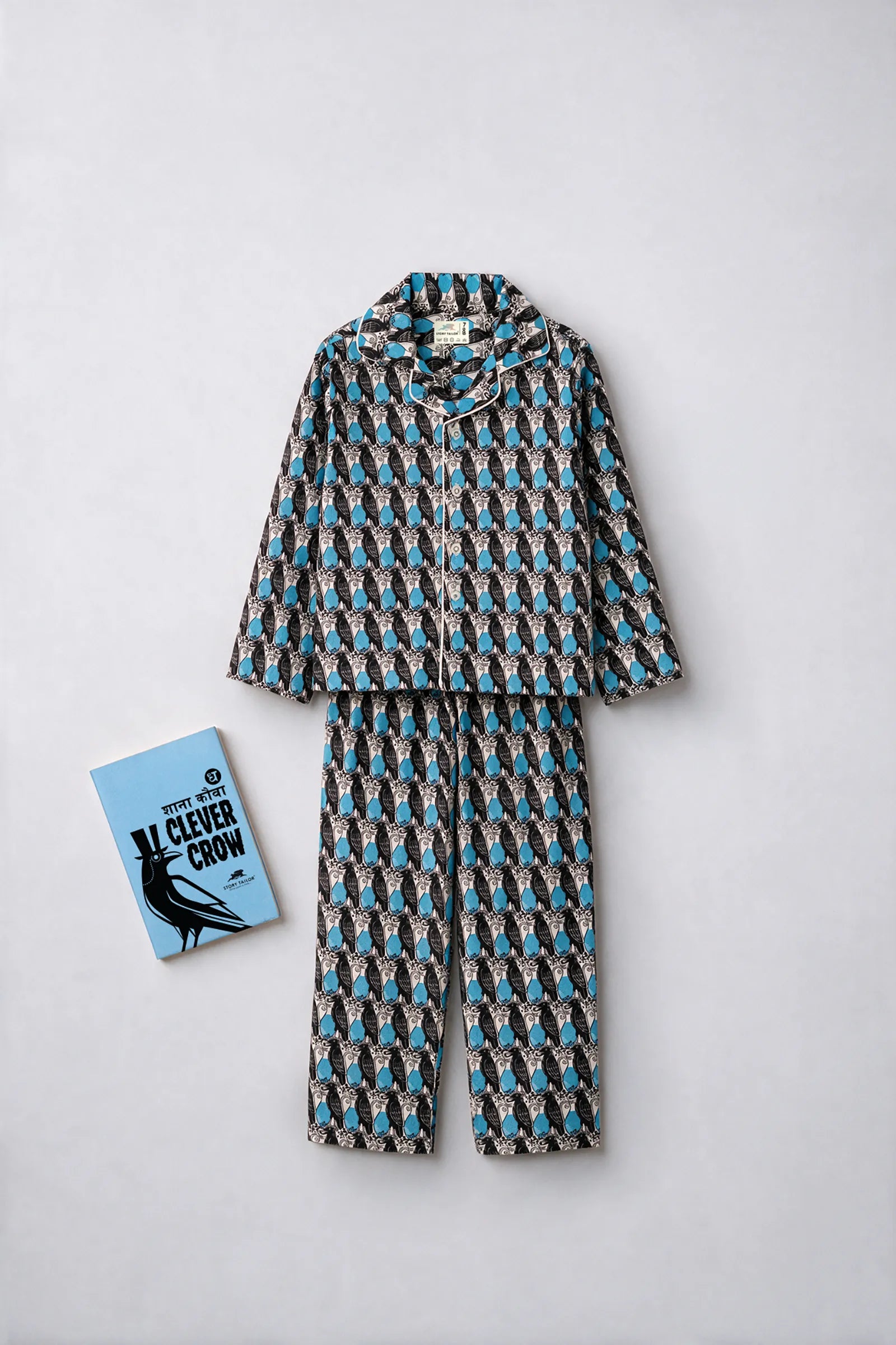 The Thirsty Crow - Sleepwear, Blue & Black