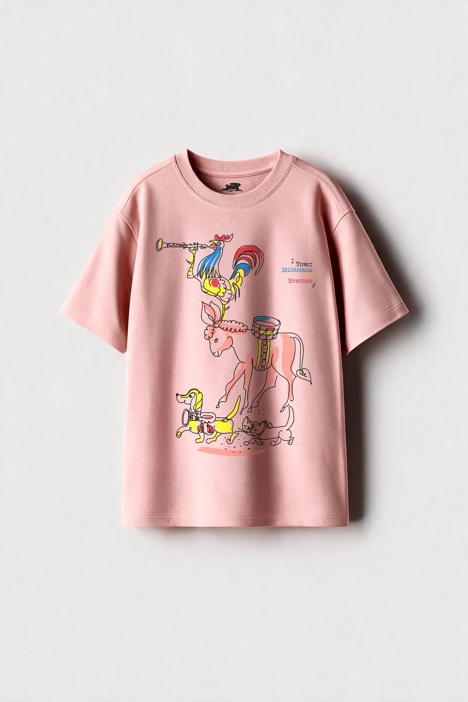 Town Musician of Bremen - T shirt, Coral
