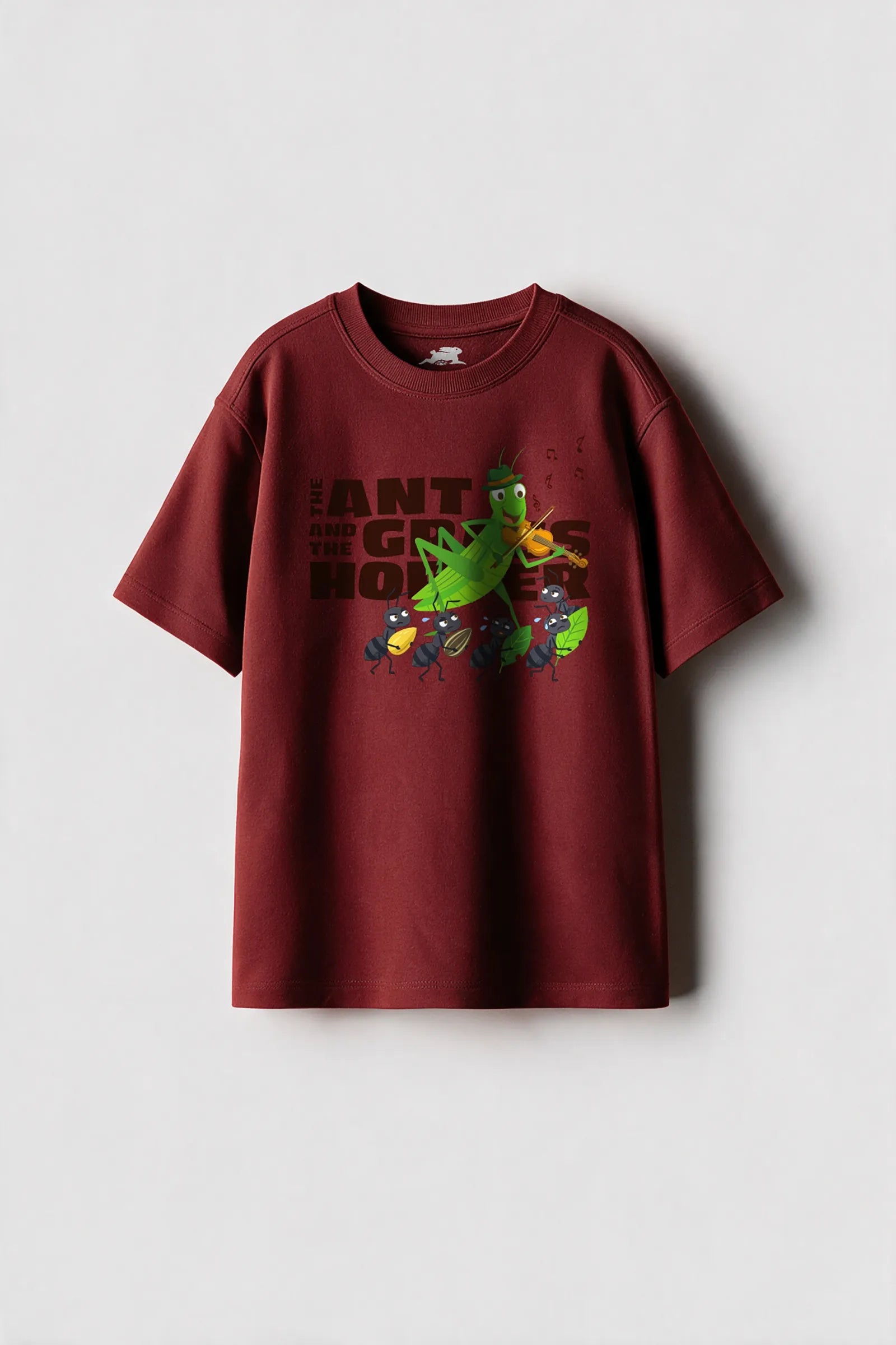 The Ant & The Grasshopper- T Shirt, Red
