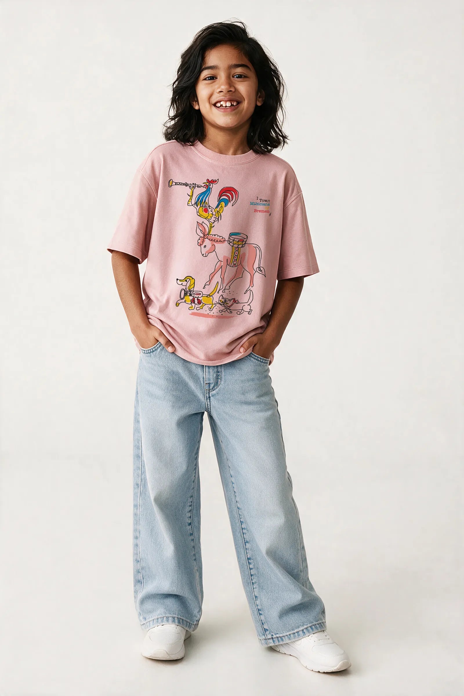 Town Musician of Bremen - T shirt, Coral