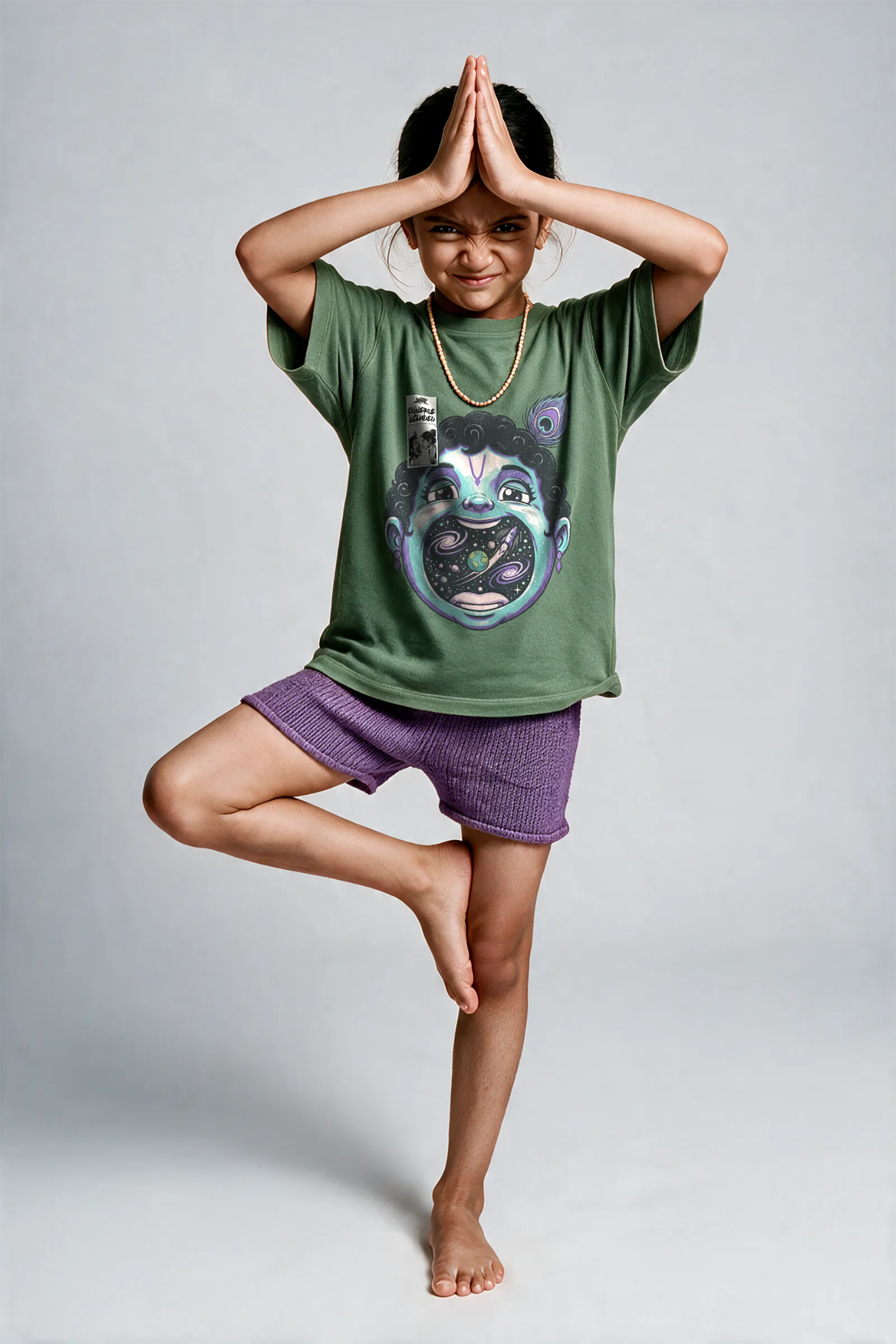 Universe Included | Krishna & The Universe – T Shirt, Green