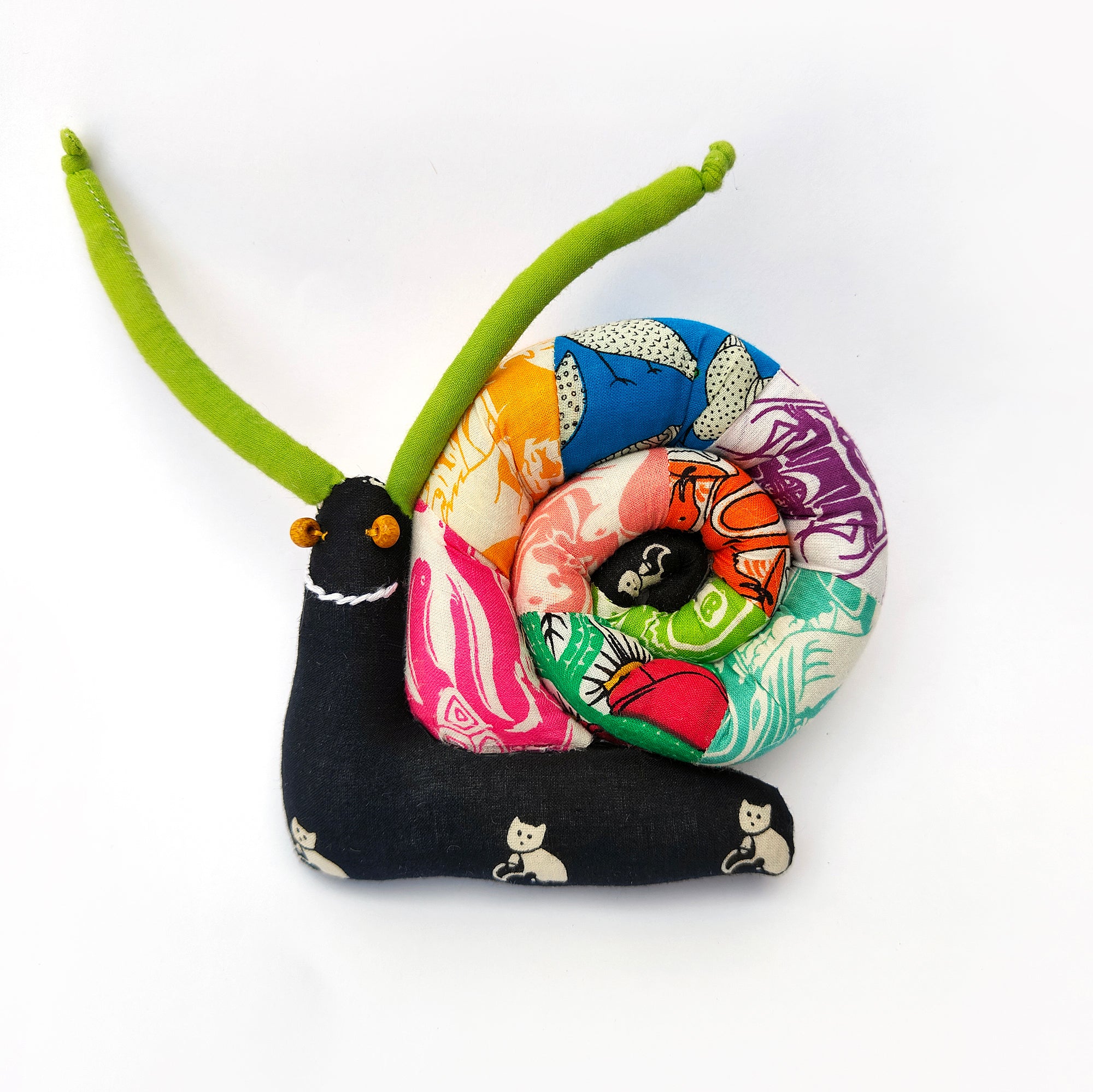 Handmade Snail Plush Toy – Sustainable, Soft & One-of-a-Kind