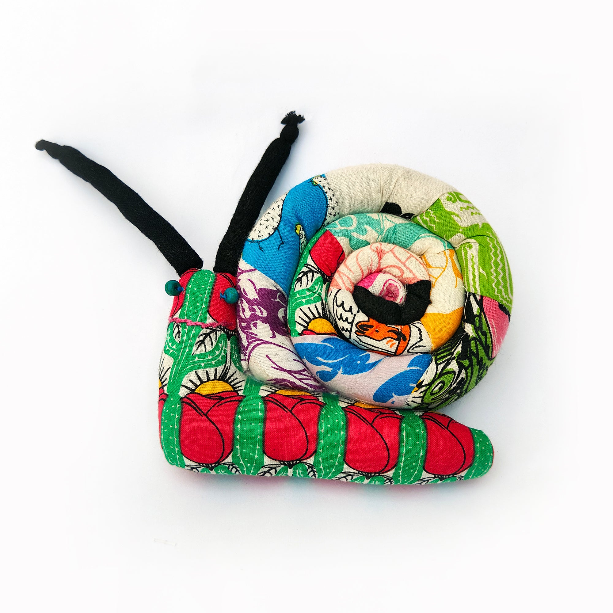 Handmade Snail Plush Toy – Sustainable, Soft & One-of-a-Kind