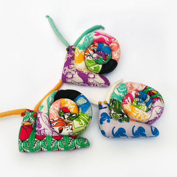 Handmade Snail Plush Toy – Sustainable, Soft & One-of-a-Kind