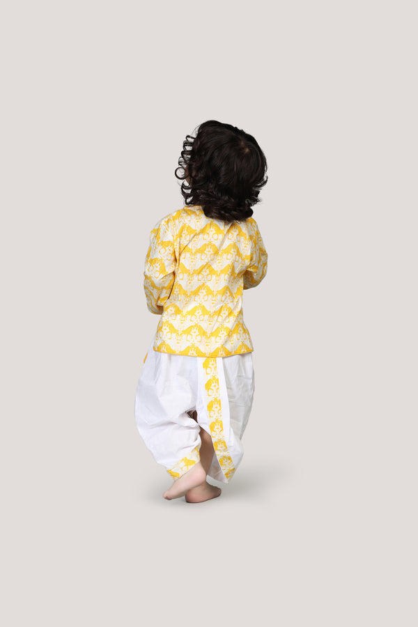 Two Silly Goats- Boys Dhoti Angarkha Set