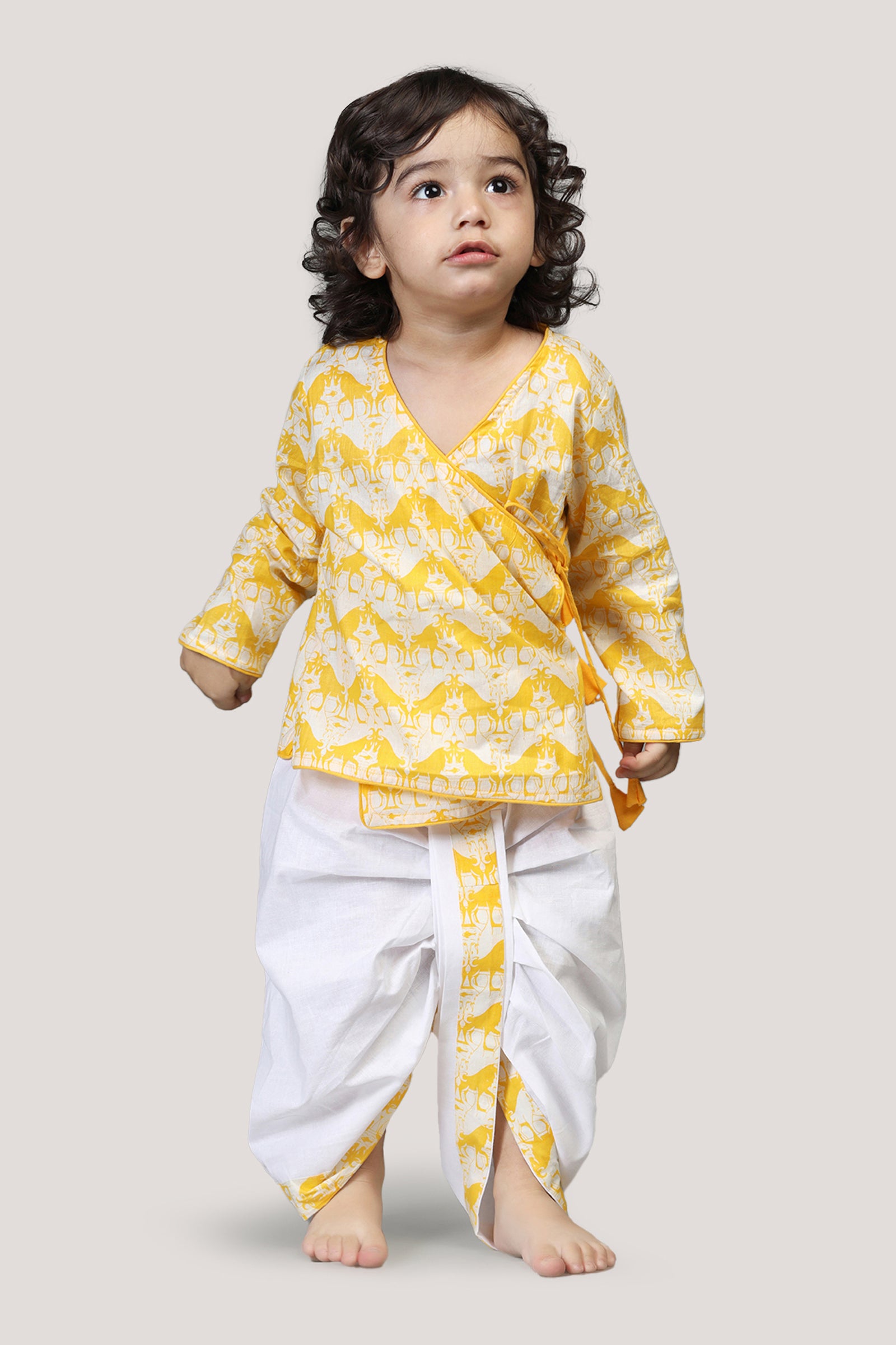 Two Silly Goats- Boys Dhoti Angarkha Set
