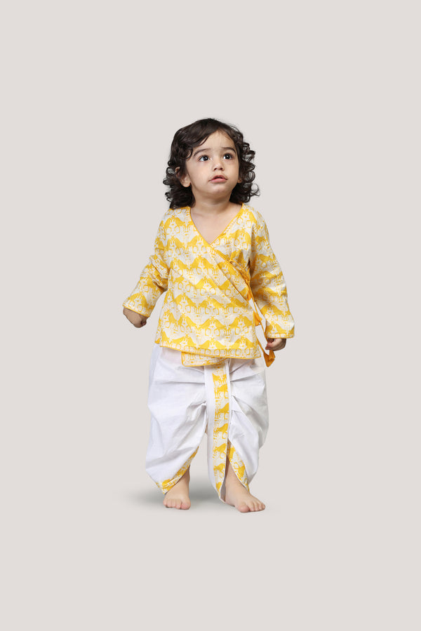 Two Silly Goats- Boys Dhoti Angarkha Set