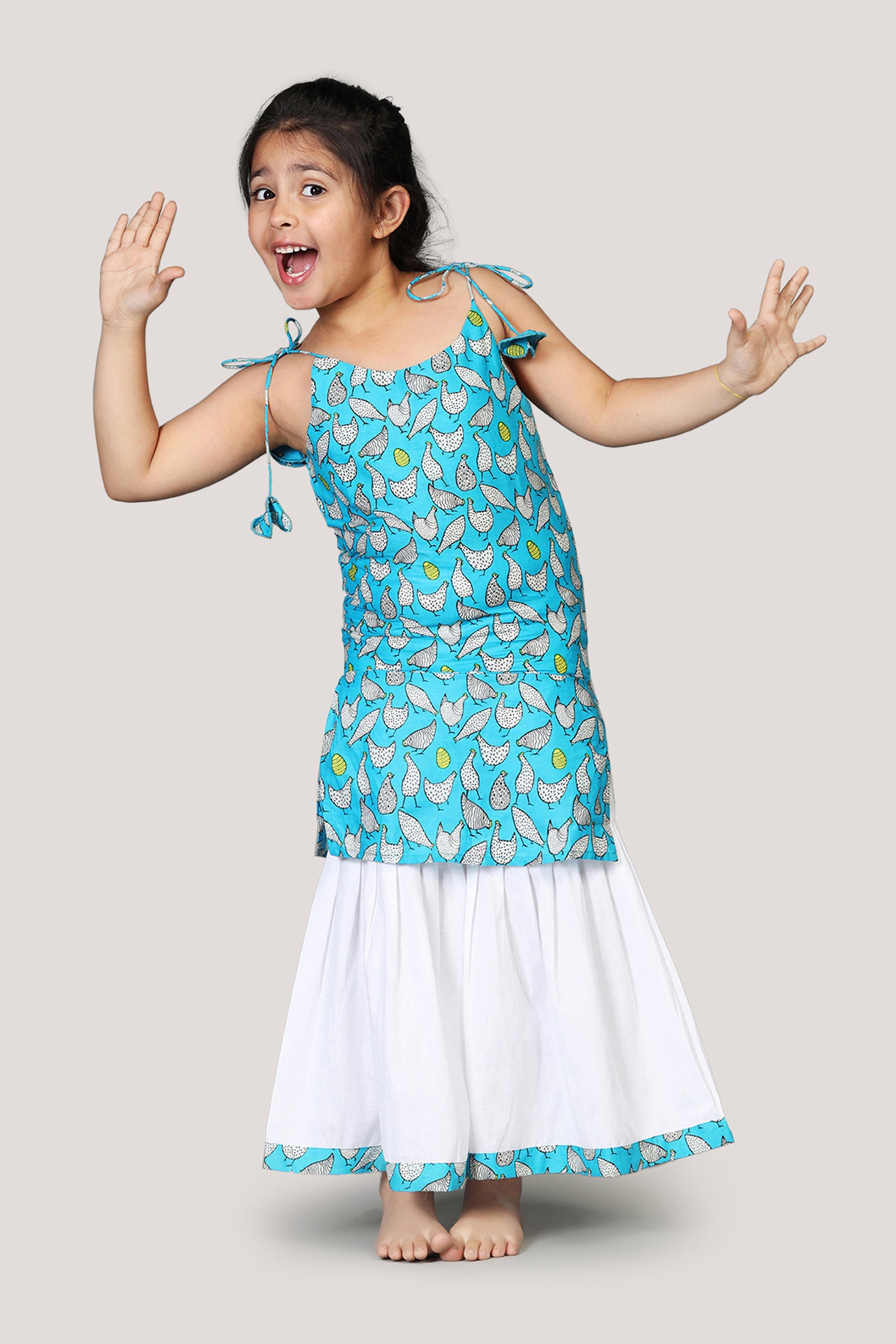 Hen That Laid The Golden Eggs- Kurta & Sharara Set