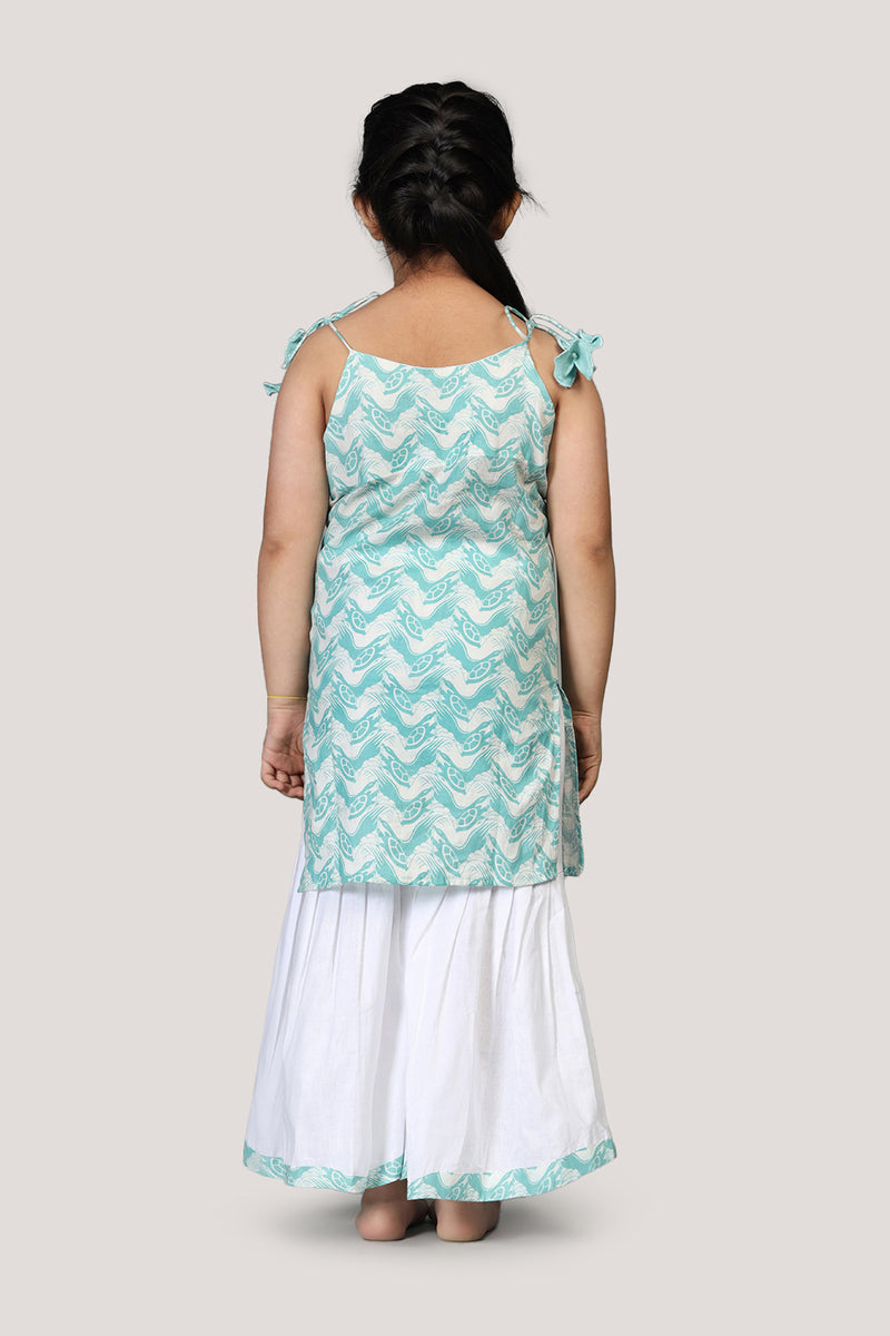 The Talkative Turtle- Kurta & Sharara Set