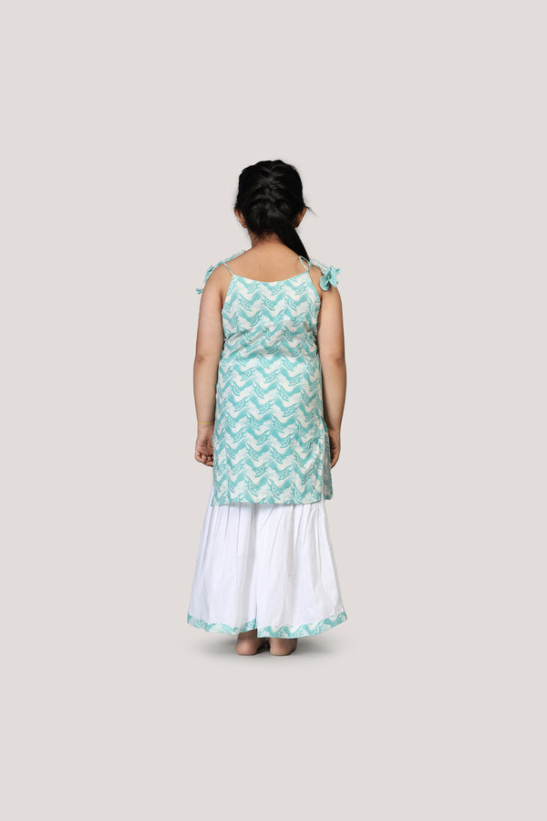 The Talkative Turtle- Kurta & Sharara Set