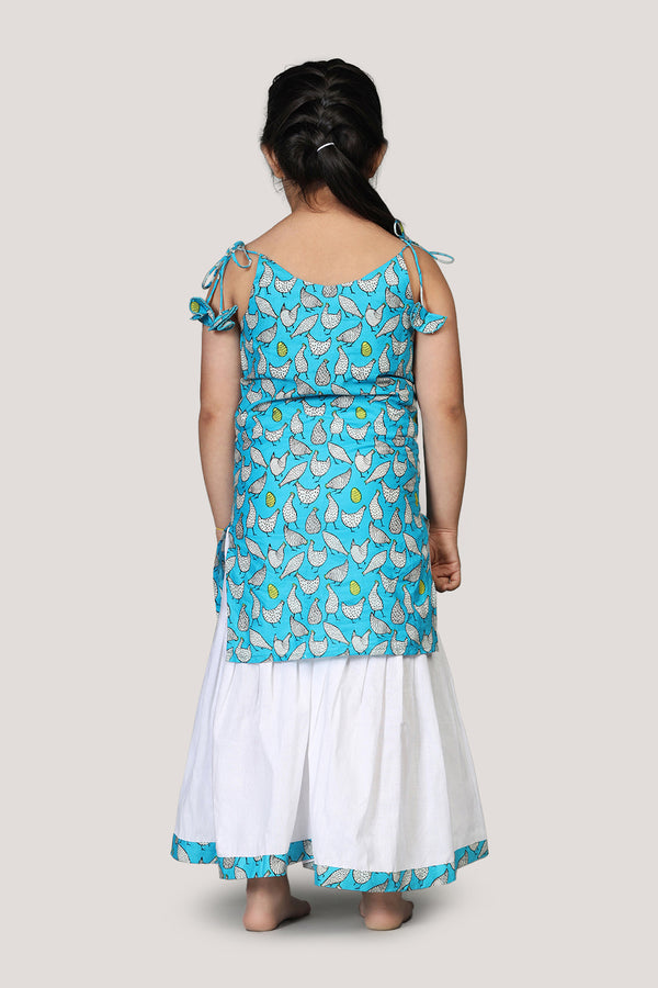 Hen That Laid The Golden Eggs- Kurta & Sharara Set