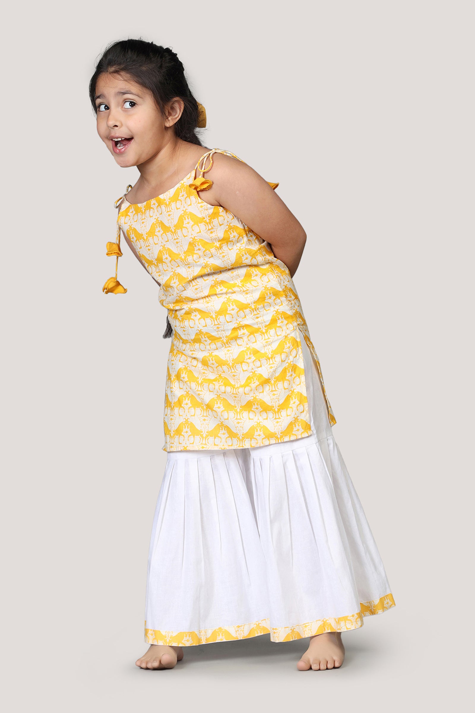 Two Silly Goats- Kurta & Sharara Set