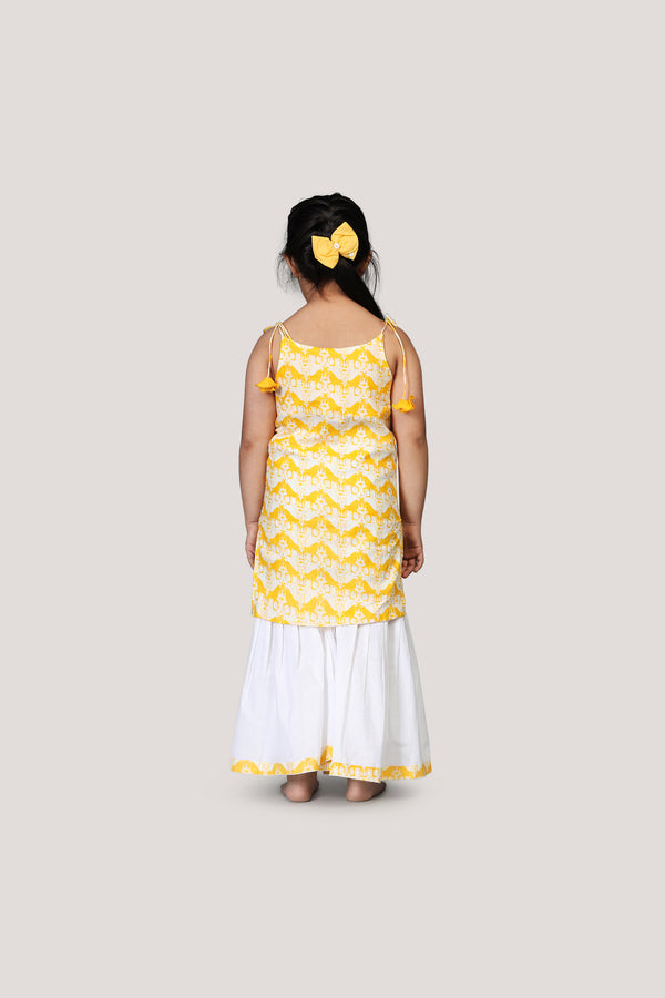 Two Silly Goats- Kurta & Sharara Set
