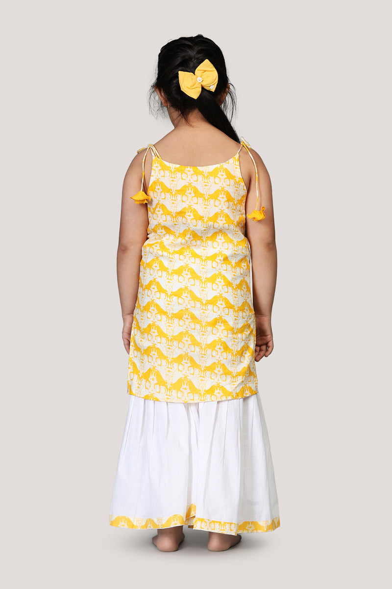 Two Silly Goats- Kurta & Sharara Set