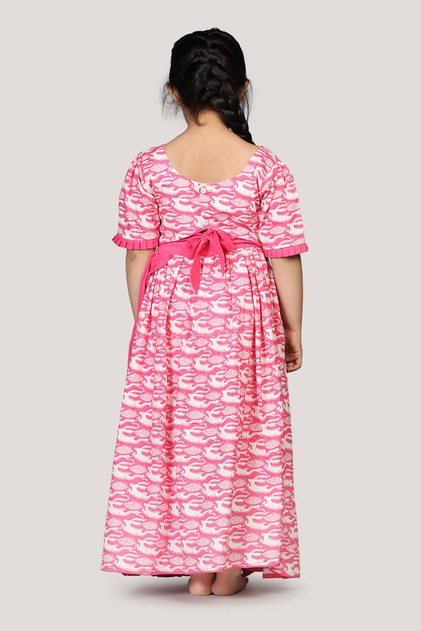 The Hare & The Tortoise- Half & Half Layered Lehenga Set