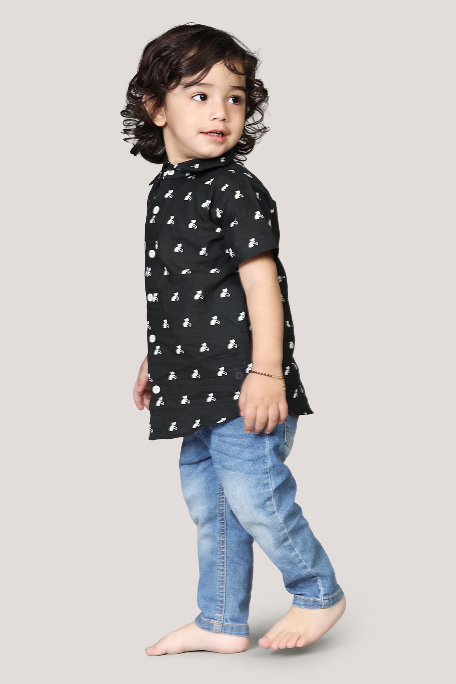 Bell The Cat- Boys Shirt, Black