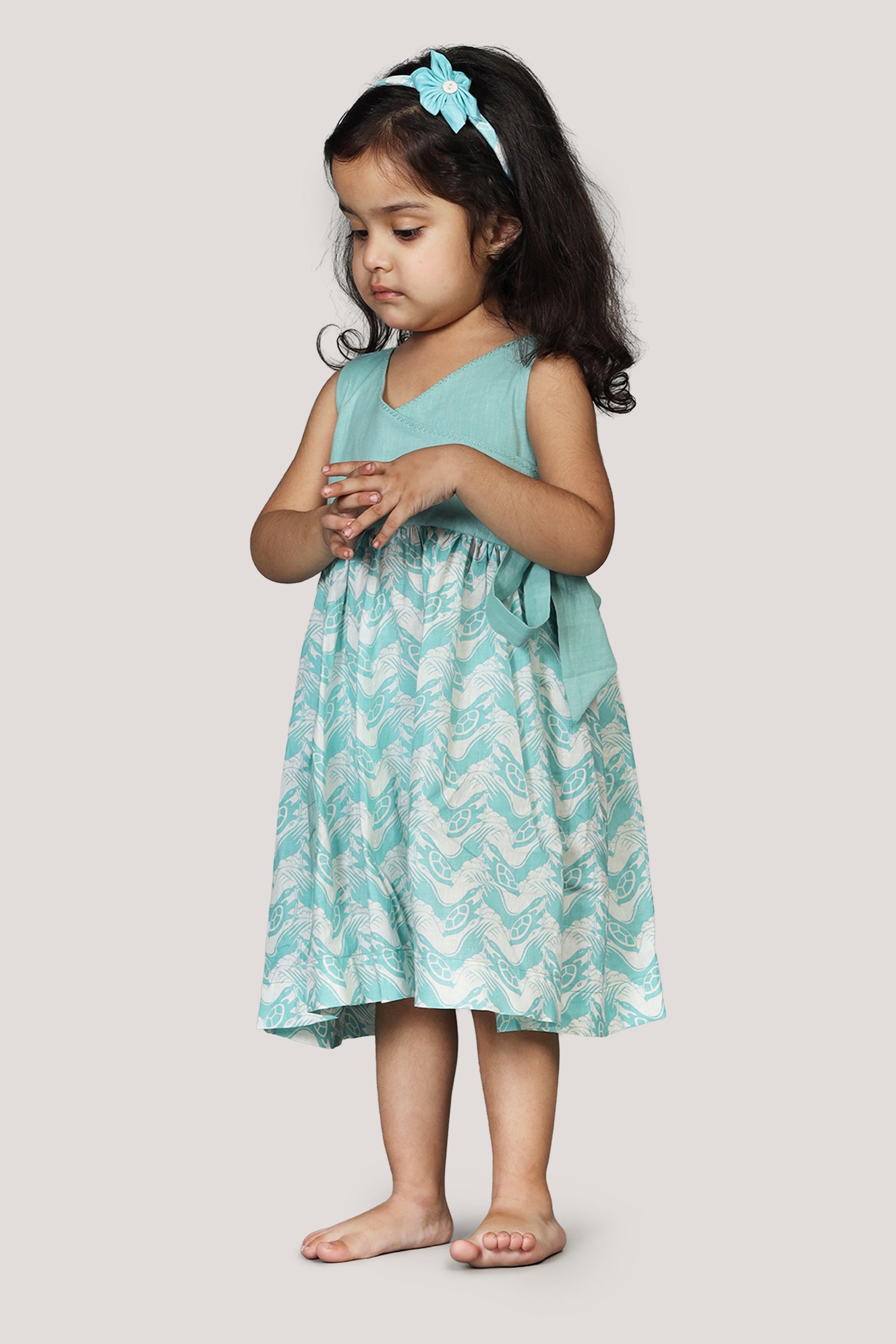 The Talkative Turtle - Overlap Yoke Frock