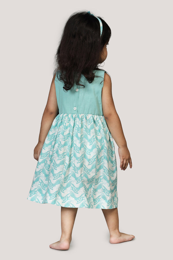 The Talkative Turtle - Overlap Yoke Frock