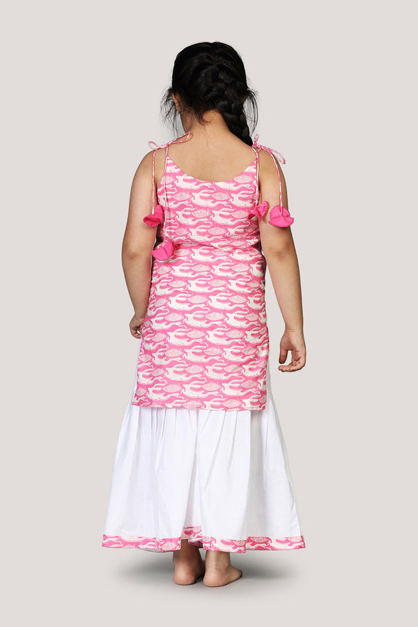 The Hare & The Tortoise- Kurta & Sharara Set