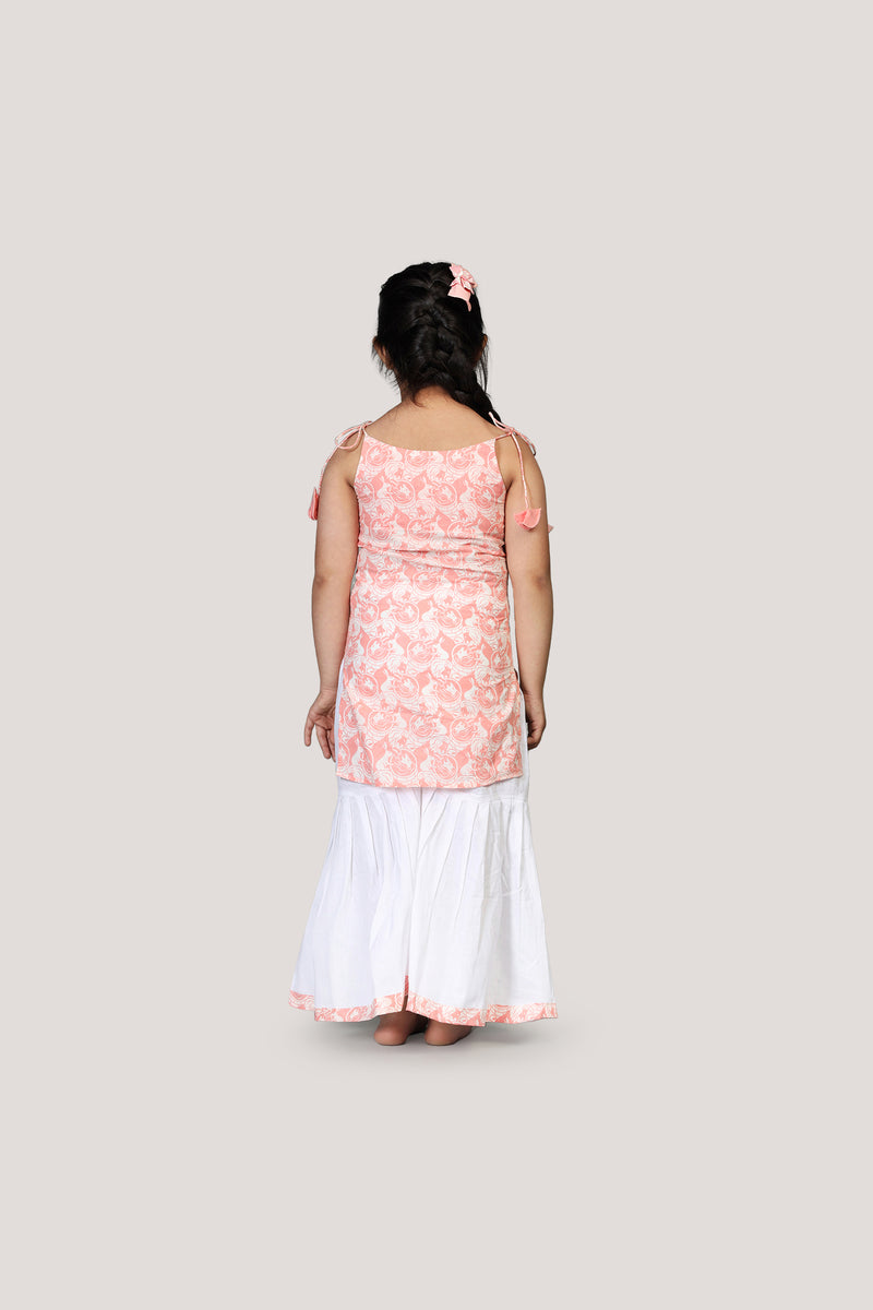 The Foolish Lion & The Clever Rabbit- Kurta & Sharara Set