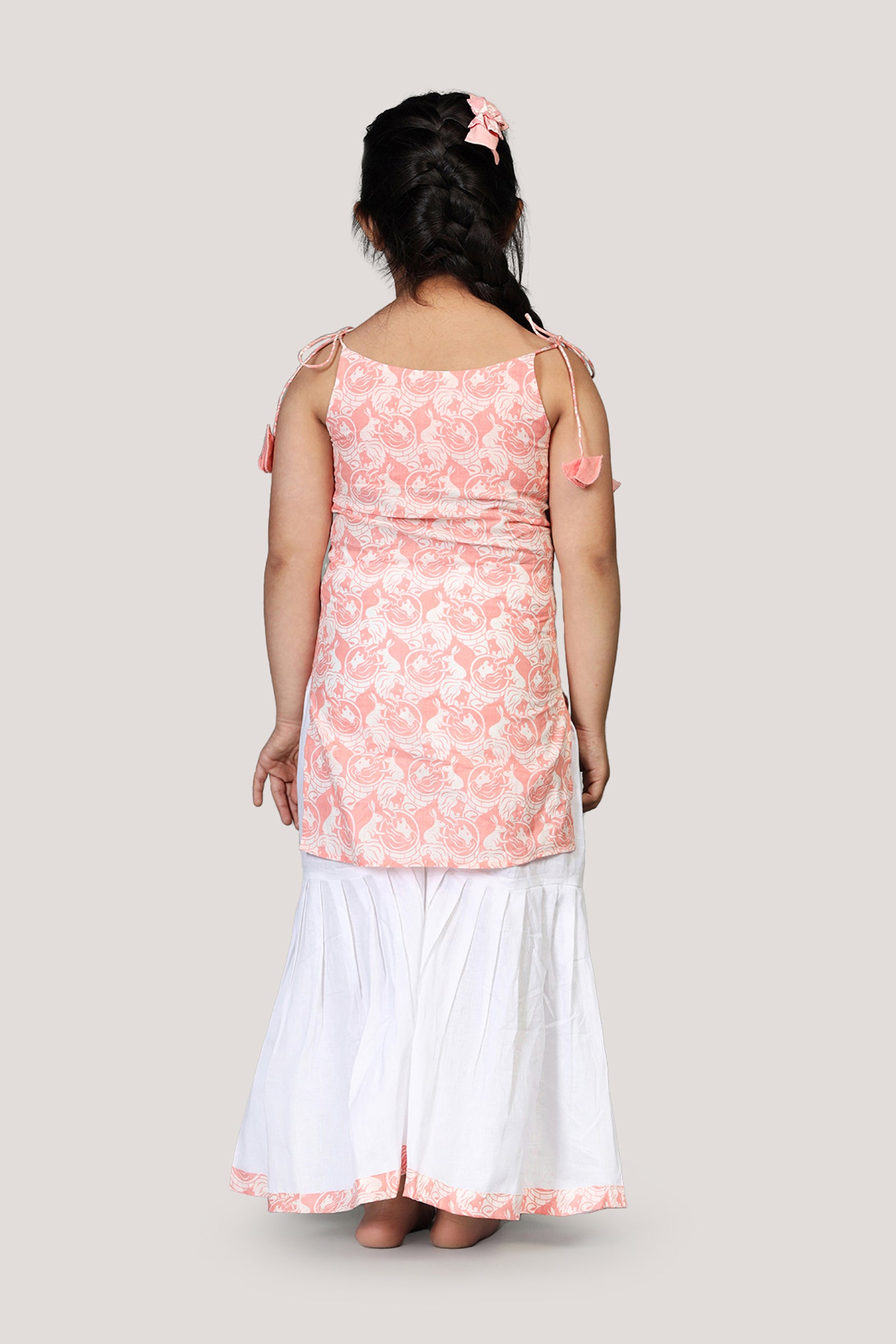 The Foolish Lion & The Clever Rabbit- Kurta & Sharara Set