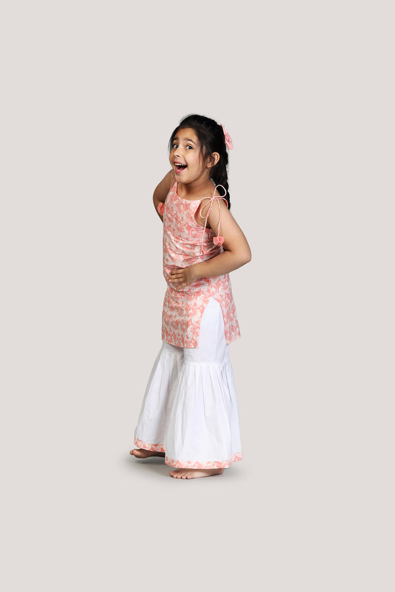 The Foolish Lion & The Clever Rabbit- Kurta & Sharara Set