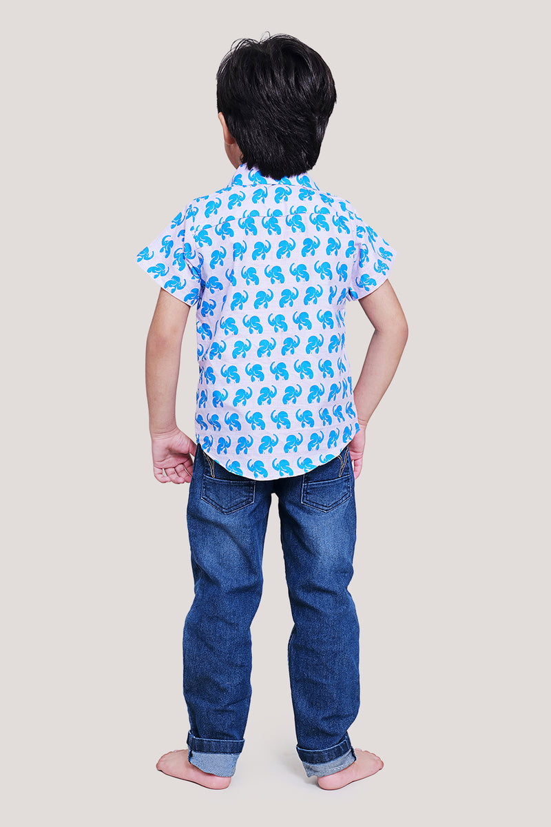 The Elephant & The Barking Dog- Boys Shirt