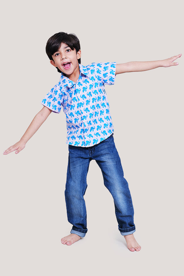 The Elephant & The Barking Dog- Boys Shirt