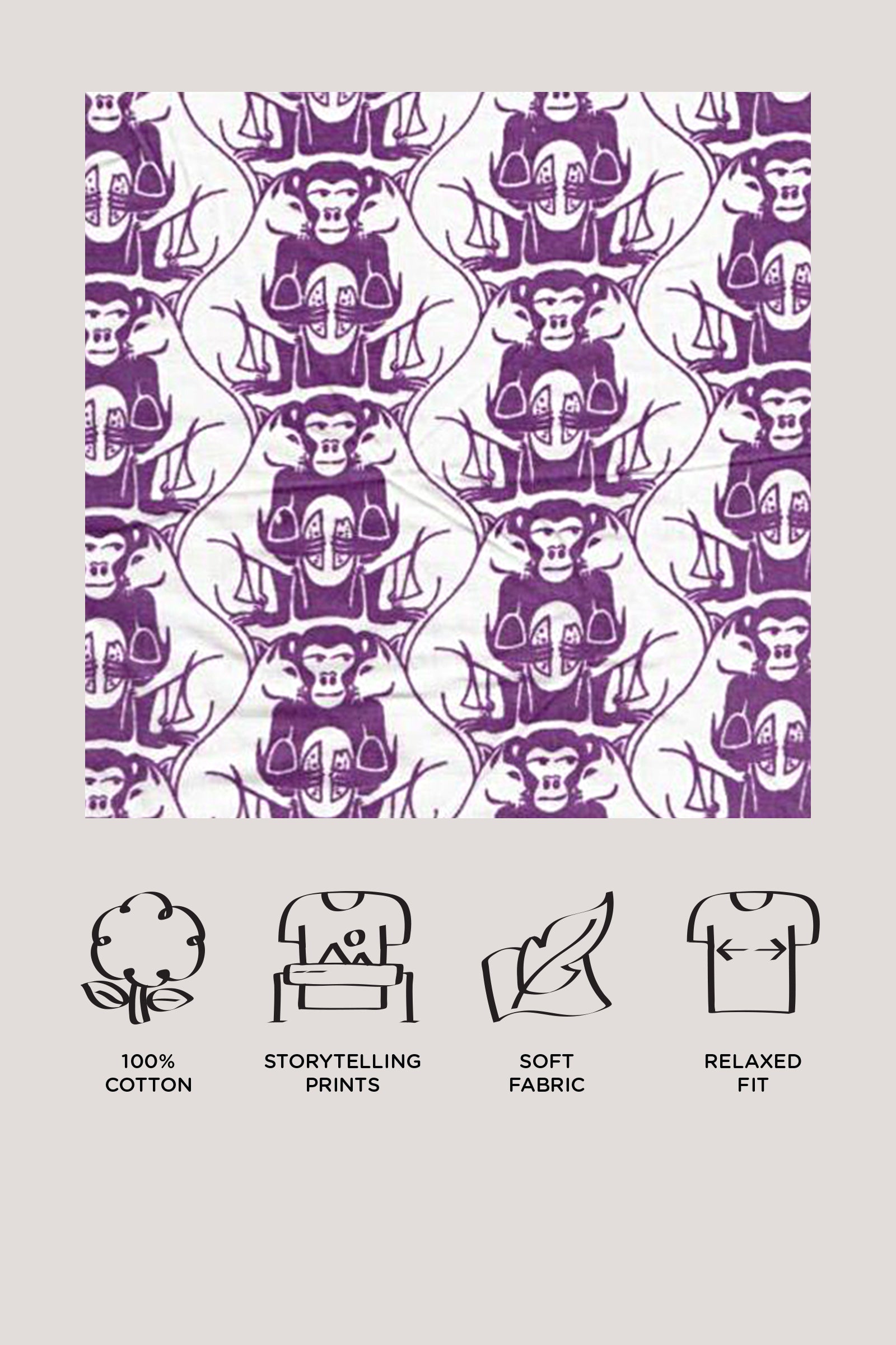 Two Cats & Monkey - Sleepwear