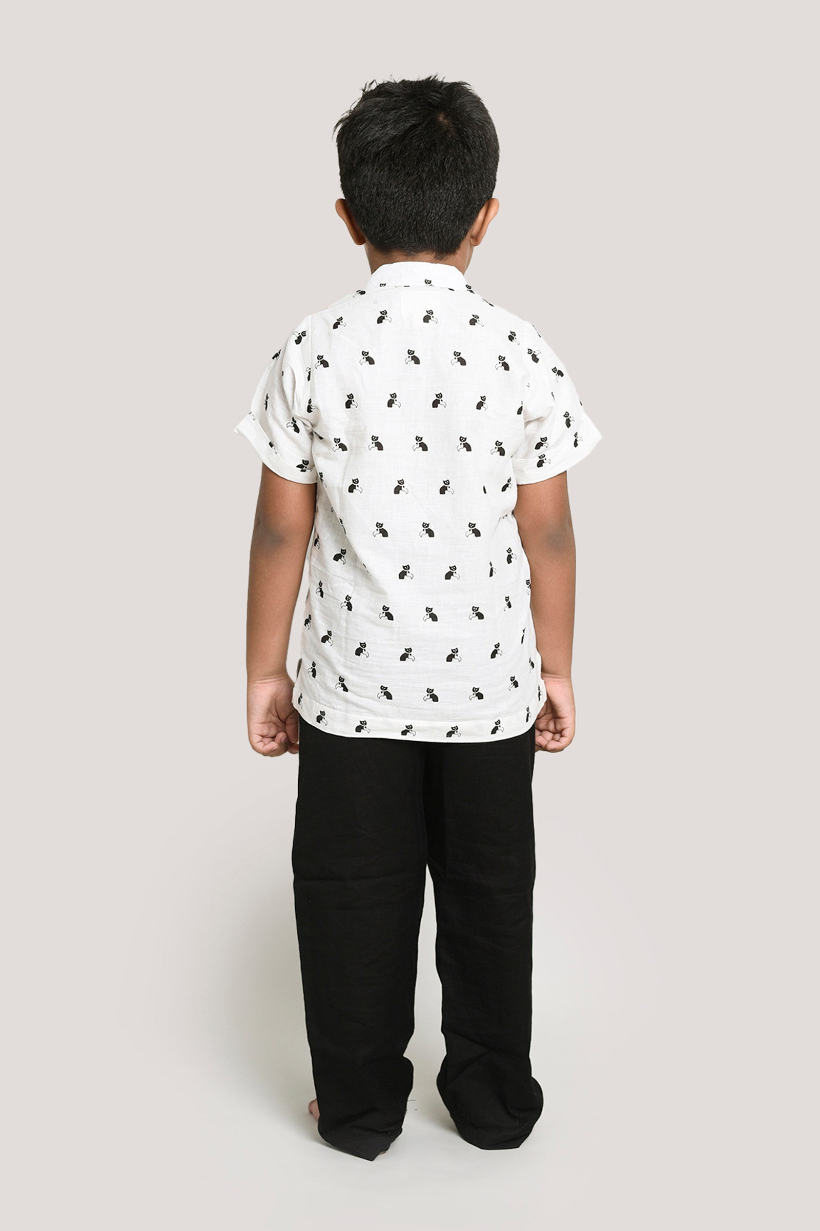 Bell The Cat - Short Kurta with Linen Pants, Beige