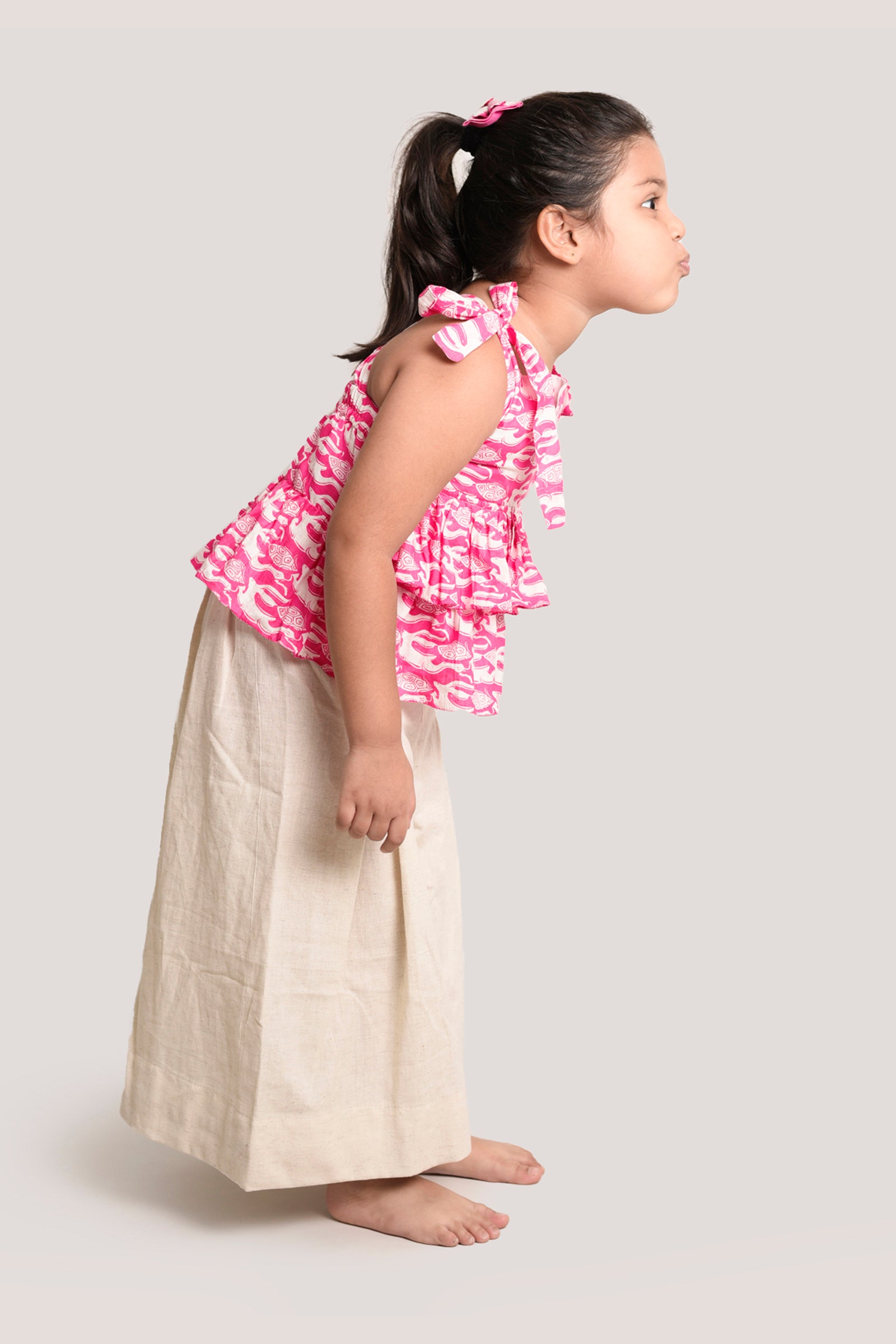 The Hare & The Tortoise - Crop Top Palazzo Set