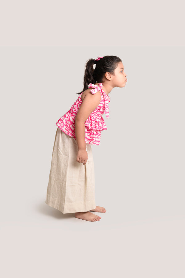 The Hare & The Tortoise - Crop Top Palazzo Set