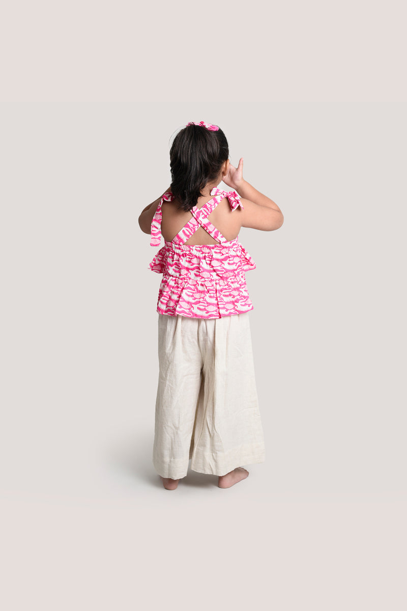 The Hare & The Tortoise - Crop Top Palazzo Set