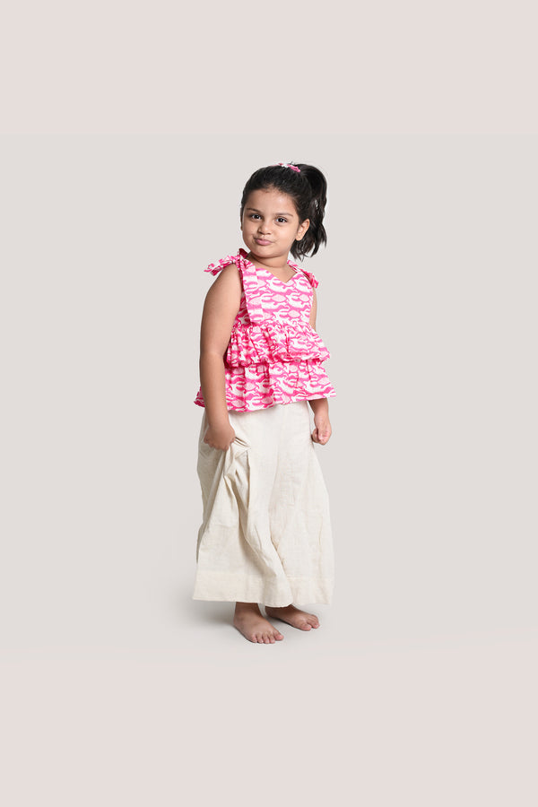 The Hare & The Tortoise - Crop Top Palazzo Set