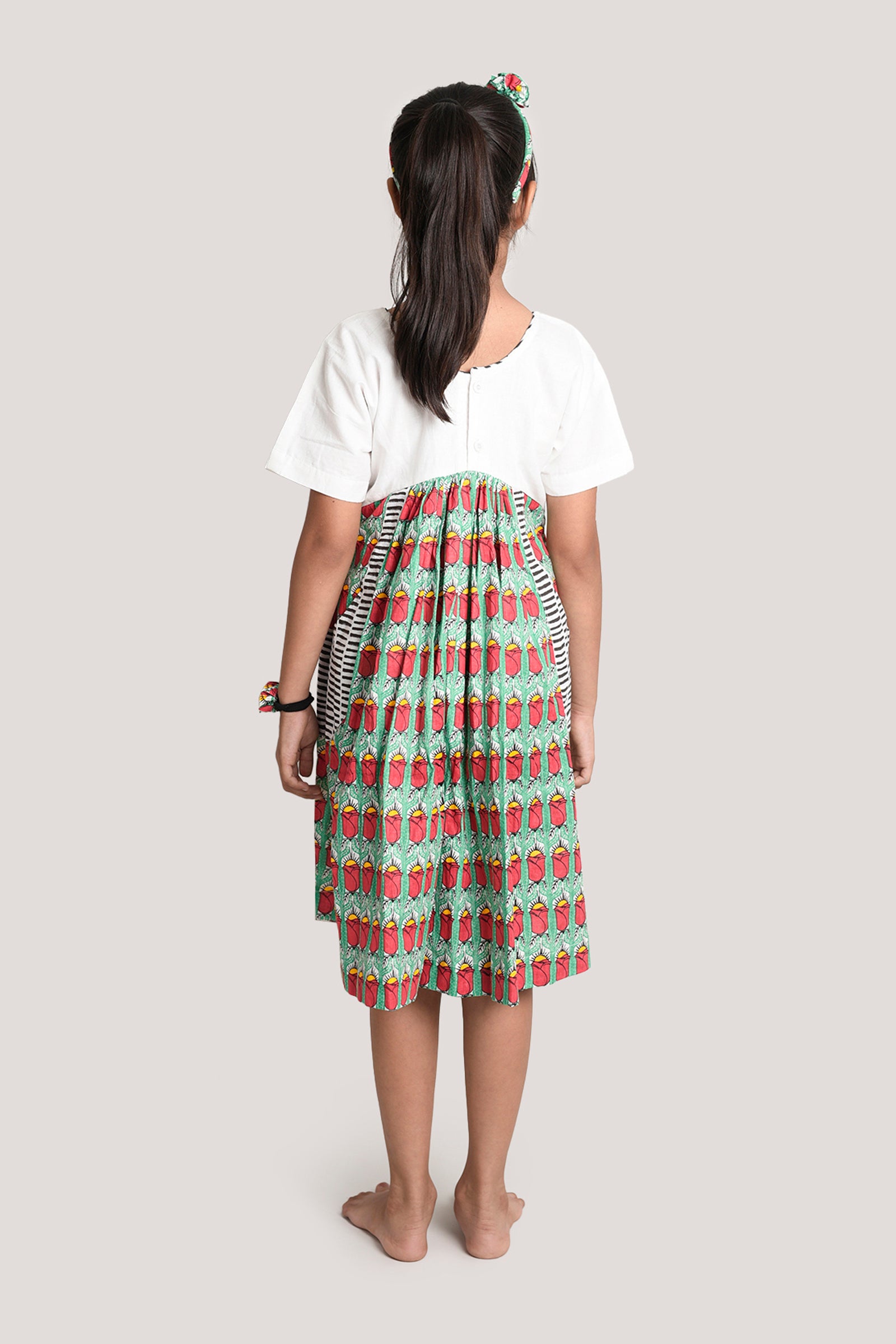 The Proud Rose - White Yoke Frock