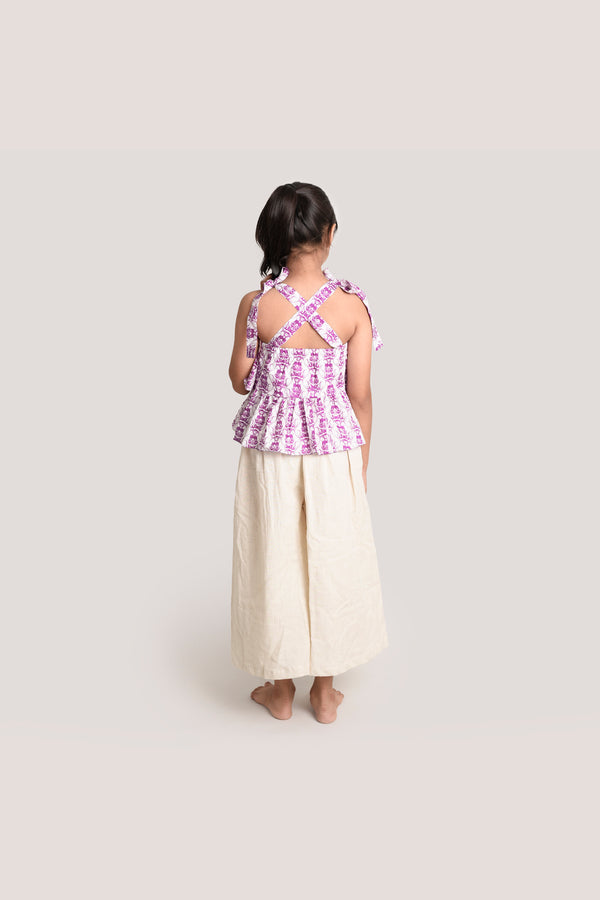 Two Cats & The Monkey - Crop Top Palazzo Set