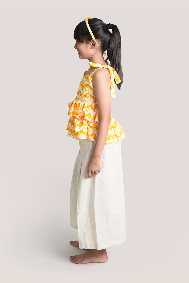 Two Silly Goats - Crop Top Palazzo Set