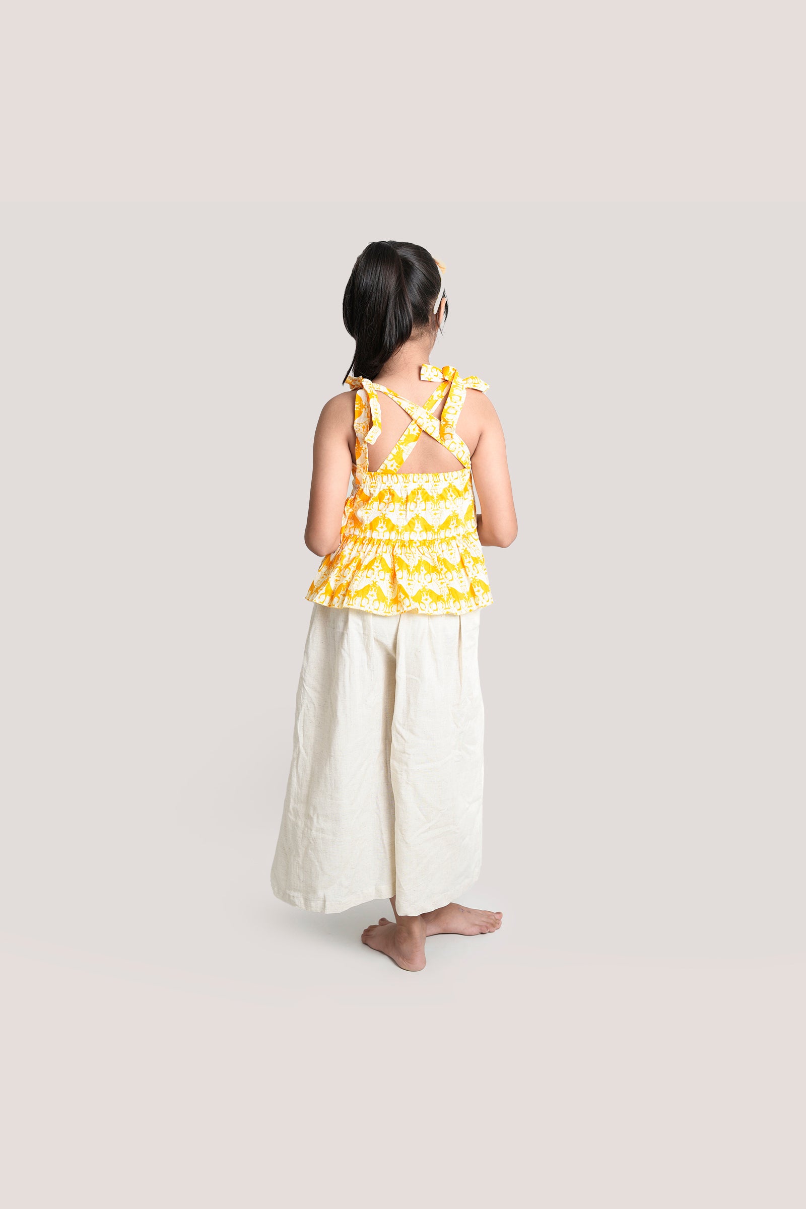 Two Silly Goats - Crop Top Palazzo Set