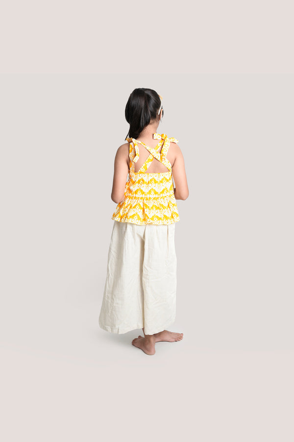 Two Silly Goats - Crop Top Palazzo Set