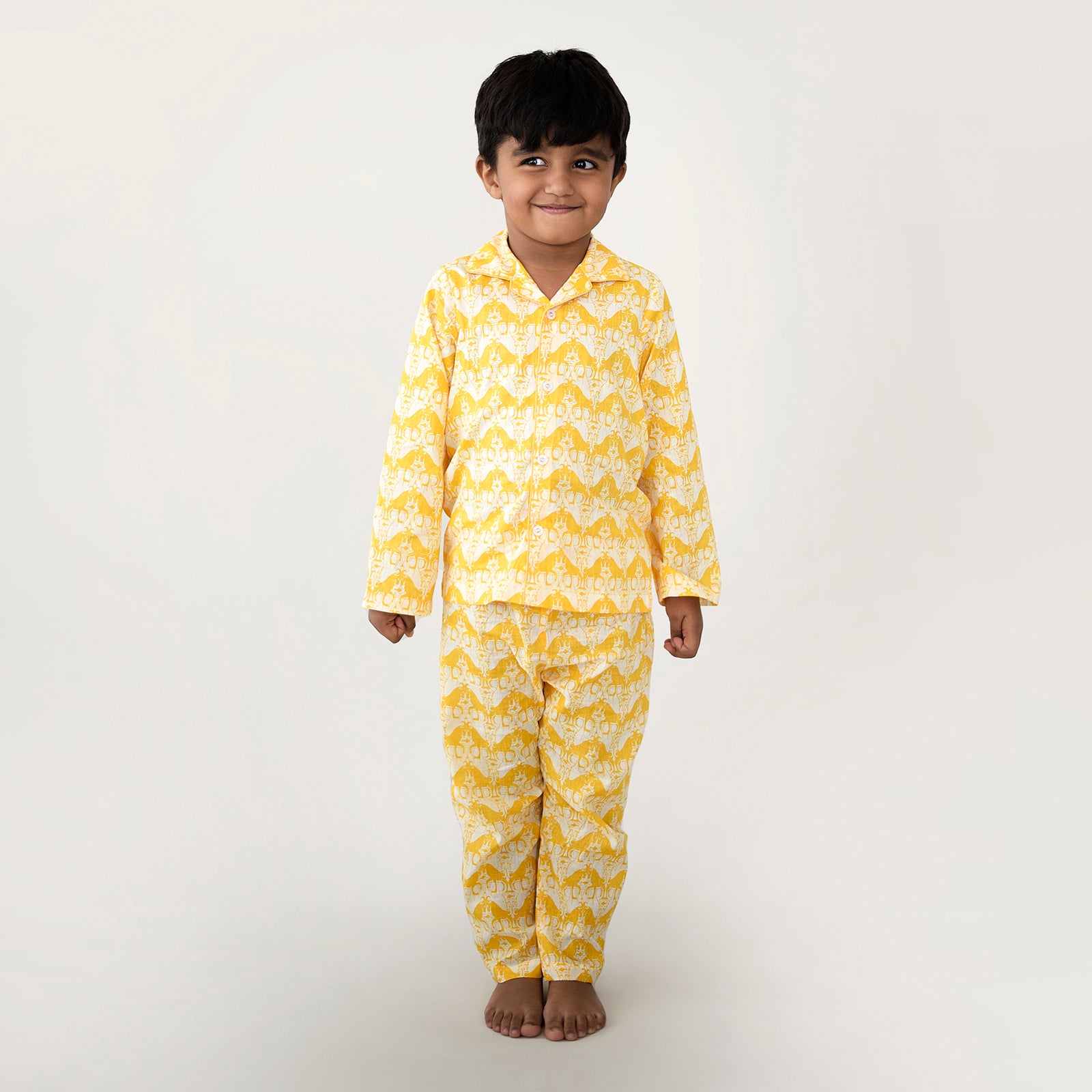 Cotton Boys Sleepwear with Two Silly Goats Story print