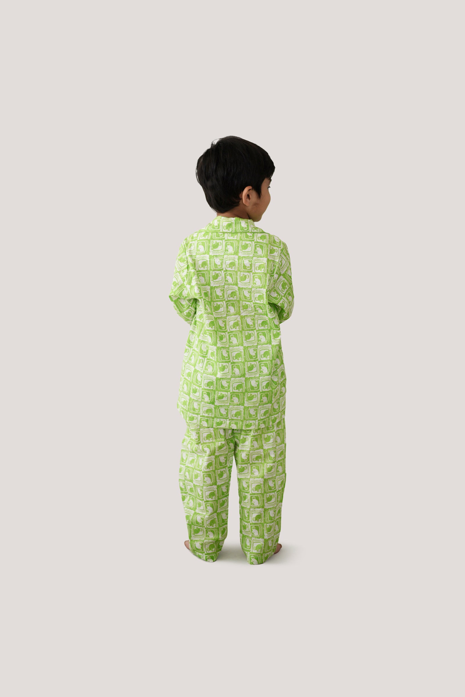 The Monkey & The Crocodile - Sleepwear, Green