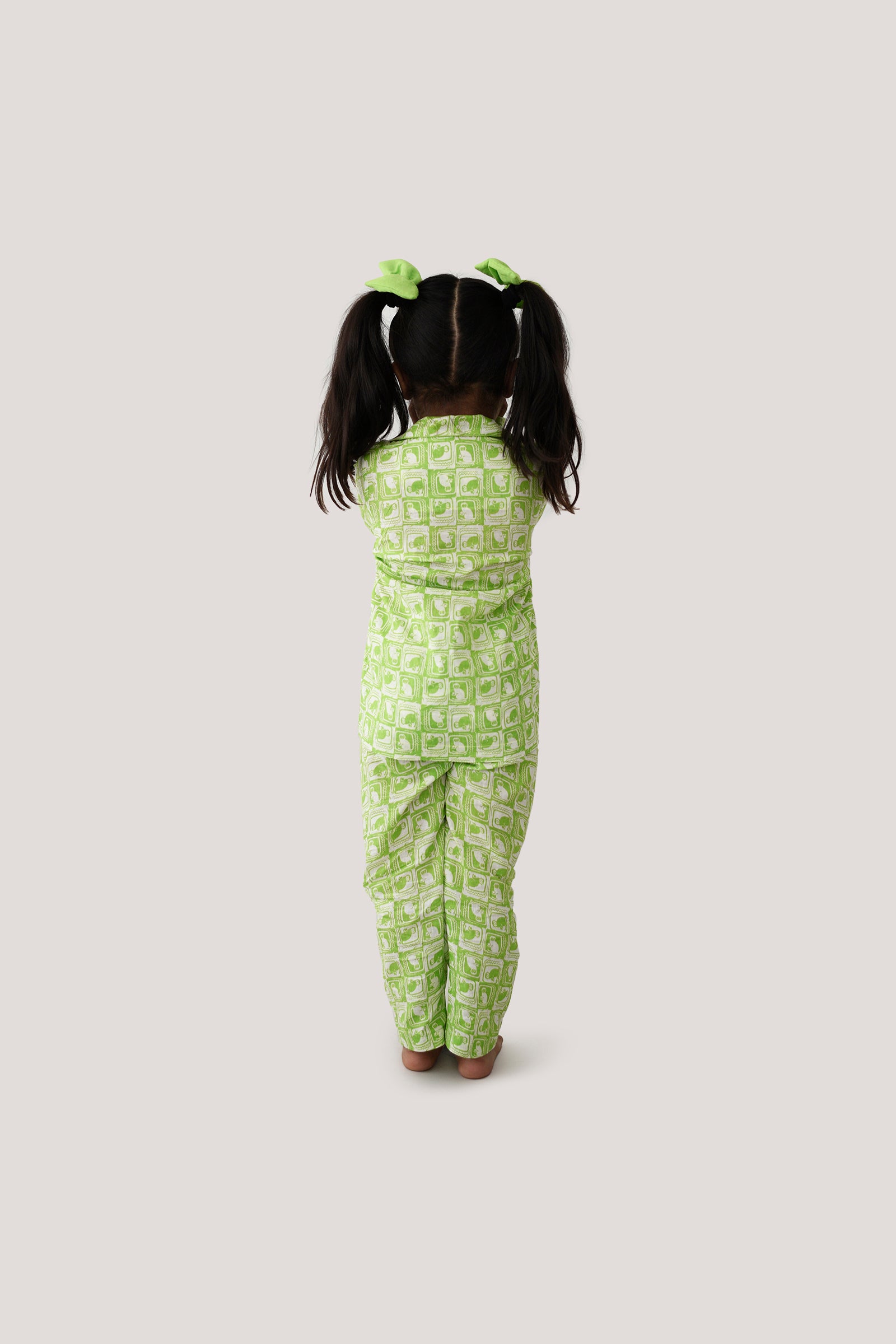 The Monkey & The Crocodile - Sleepwear, Green
