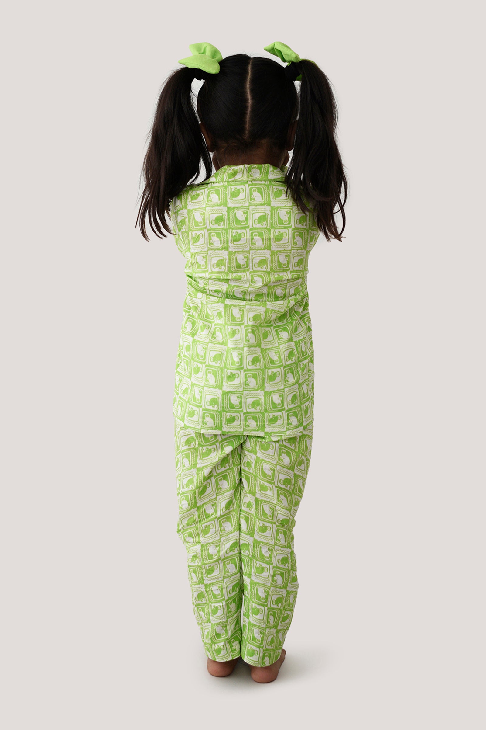 The Monkey & The Crocodile - Sleepwear, Green