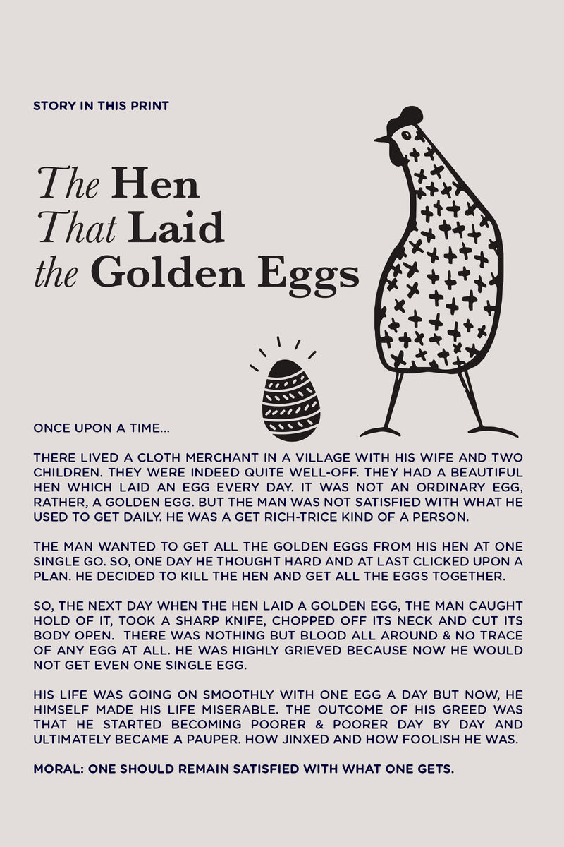 The Hen That Laid Golden Eggs - Short Kurta with Linen Pants