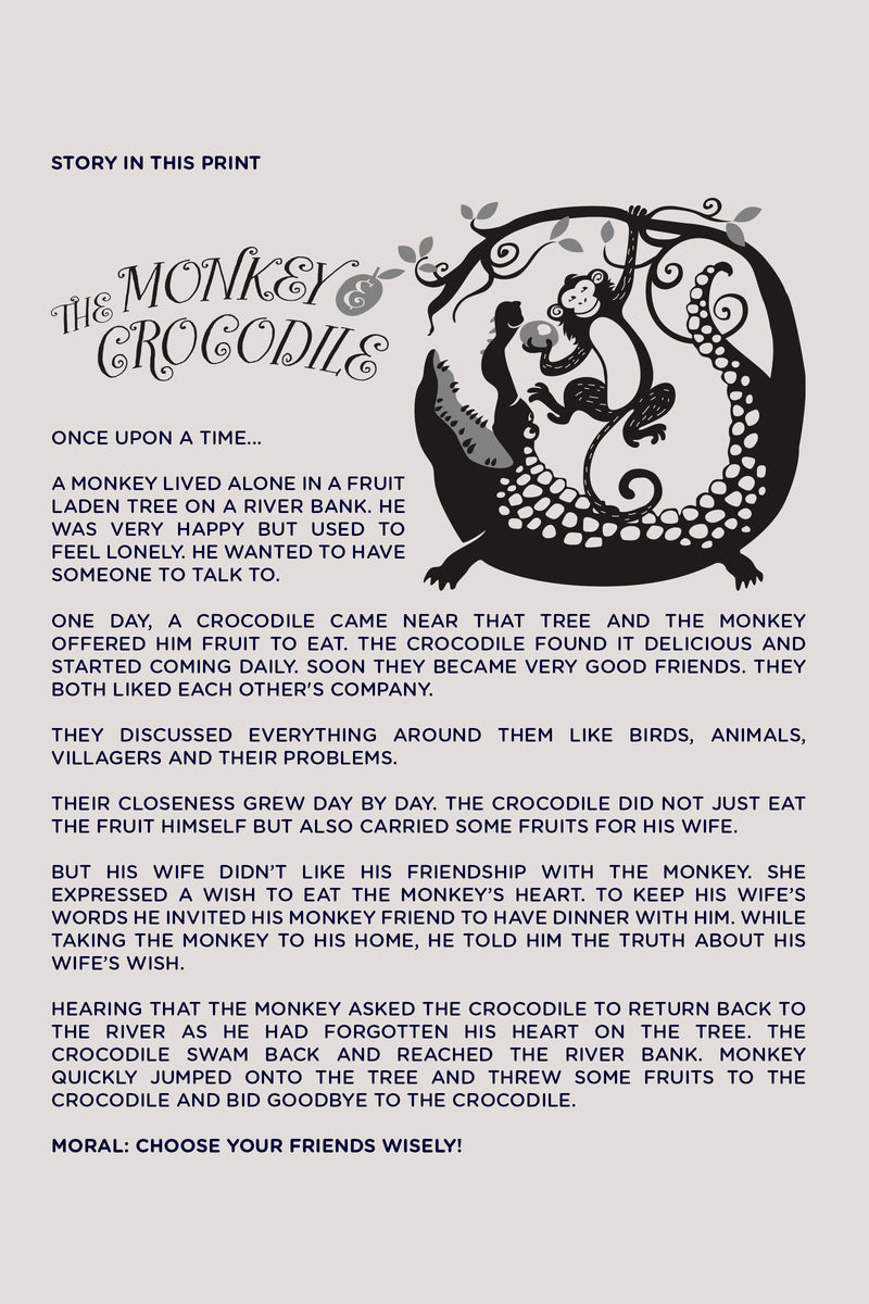 The Monkey & The Crocodile- Peek-a-boo Frock