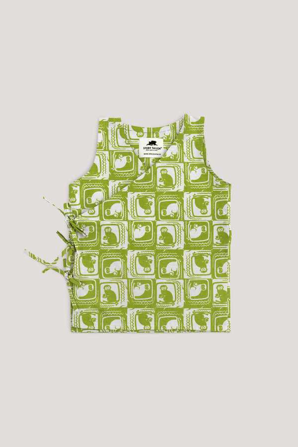 The Monkey & The Crocodile Print, Jhabla