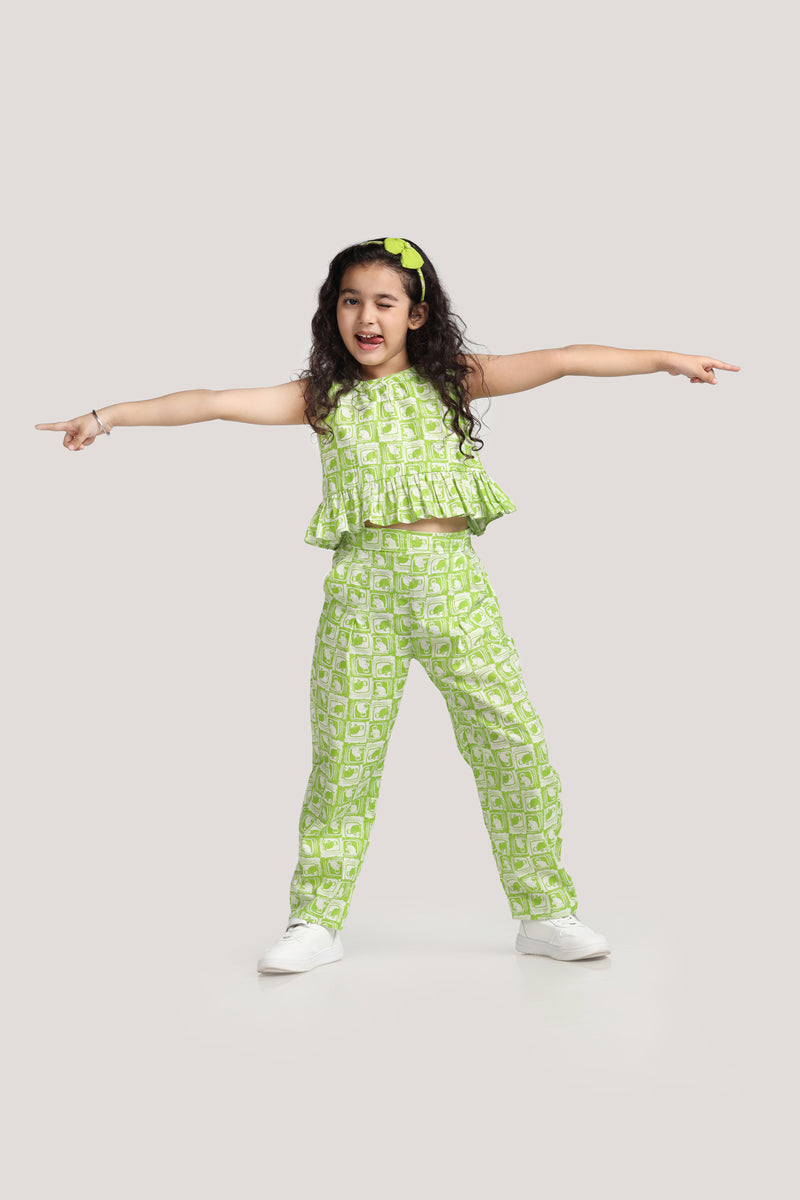 The Monkey & The Crocodile - Crop Top Set